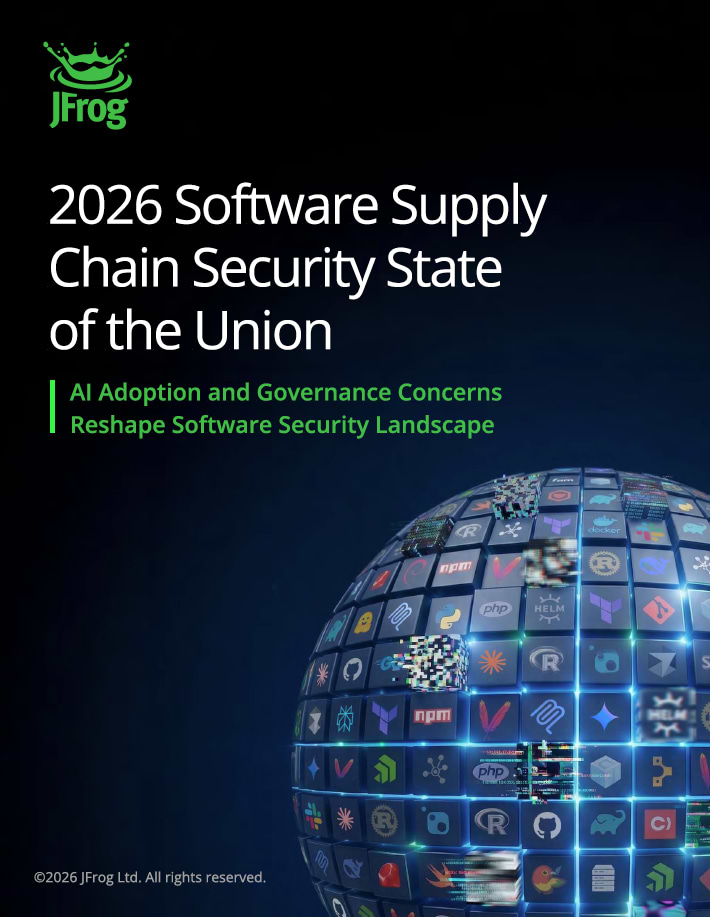 Report cover: JFrog 2026 Software Supply Chain Security State of the Union